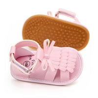 Zuwimk Baby sandale, dječje djevojke stanovi s bowknot neklizajućim sandalama mališani prve šetače princeza
