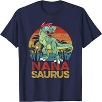 Drvo T re dinosaur smiješno vintage Nana Saurus porodična majica