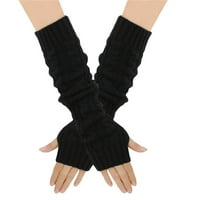 Eyicmarn ženske pletene ruke toplije zimske tople duge rukavice bez prstiju rukavice rupe kostim rukavice