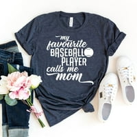 Moj omiljeni bejzbol igrač me zove mama majica Majica SOTSY MAMA Poklon College Game Thirt Ženska softball