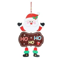 Božićni ukrasi slatki snjegović božićni ukrasi santa drvenim ukrasima sa božićnim drvcama visećih ukrasi
