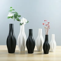 Jednostavnost keramička vaza kreativna cvijeta vaza kontejner europski stil ukras domaćinstava crna
