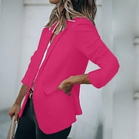 Ženski sportski kaputi Slim Fit Work Professional Womens Blazer jakne Hot Pink L