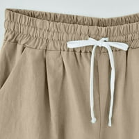 Ljetne pantalone za žene Trendovi Žene kratke ispisane casual pantalone Visoki struk tanki džep elastičnost