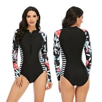Žene dugih rukava Rash Guard UV UPF 50+ kupaći kostimi za zaštitu od sunca kupaći kostimi plivajući surfanje ronilački odijelo