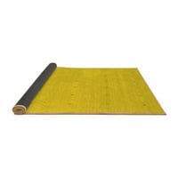 Ahgly Company Zatvoreni pravokutnik Sažetak žuti prostirke savremene površine, 4 '6'