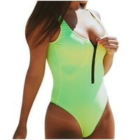 Ecqkame Jedan kupaći kostimi kupaći kostimi žene Novi Zip Push up Monokini seksi plivanje kupaći kostim