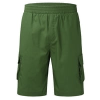 Hwmodou muške teretne hlače Čvrsto boje sa džepovima Sportski proljeće Ljeto Trendy Ležerne muške hlače
