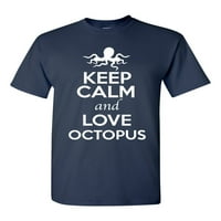 Budite mirni i volite octopus ocean za životinje ljubavnika za odrasle majica