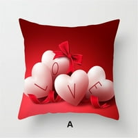 Valentinovo bacaju jastuk za jastuk Love Ispisana breskva kože kauč jastučni poklopac dekor
