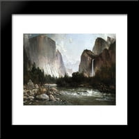 Piute Ribolov na Merced River, Yosemite Valley uramljena umjetnička štampa Thomas Hill