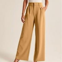 Gacuw široke nožne pantalone za žene casual plus veličina Regularne fit dugačke hlače Lounge pantalone