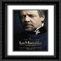 Les Miserables Dvostruki matted crni ukrade uokvireni filmski poster umjetnosti