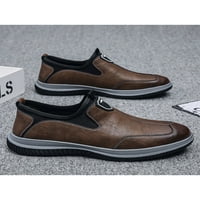 Sanviglor Mens casual cipele s kliznom na poslovnim cipelama kože cipele Sports Neklizajući lagani stanovi