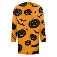 Ženska halloween kardigan džemper Halloween Vintage bundeve grafički tanki kaputi Trendi lagane majice