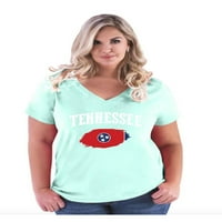 Ženska majica plus V-izrez - Tennessee Nashville
