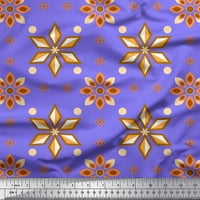 Soimoi Poly Georgette tkanina točka i cvjetna ukrasna ispis tkanina od dvorišta široka