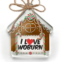 Ornament tiskan jednostrano volim woburn božić neonblond