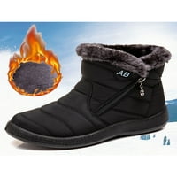 Fangasis Women zimske čizme za snijeg tople gležnjače protiv klizanja vodootporne cipele bočne čizme