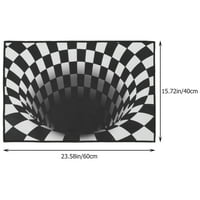 3D vizualni iluzionistički prostir ne-kliznim katom mat domaće spavaće sobe Optički tepih