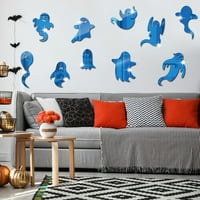 Postavite zidnu naljepnicu Dekorativni antikorozijski akrilni sjajni Ghost Design Halloween naljepnica