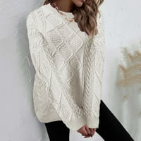 Ženski pulover džemper topli modni turtleneck kabeli pletenje dugih rukava jesen zimski džemper scerna