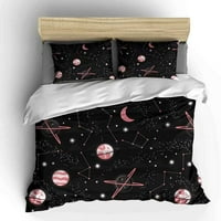 Galaxy Space Posteljina dječje veličine Navy Blue Universe Adventure Stars Duvet Cover setovi sa jastučnicima