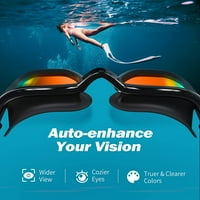 Naočale za plivanje, naočare za plivanje Anti-Magla za odrasle muškarce žene, UV zaštitni bazen naočale-polarizirani