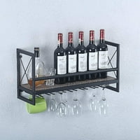 Industrijski nosači vina zid montiran sa stalcima za stampware
