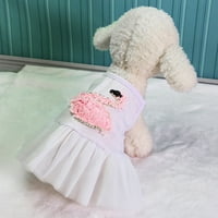 Miayilima kućni ljubimac kućni suknji za kućne ljubimce Princess Swan Modni uzorak PET Patchwork Slatka