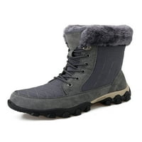 Harsuny muški topli čizme plišane obloge čizme za snijeg Fau Fur Winter Boot Vanjska platforma Neklizajuća