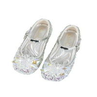 TENMI GIRKE FLATS Comfort Mary Jane Sandale Glitter haljina cipele gležnjače princeza vjenčana vjenčana