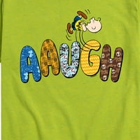 Kikiriki - augh uzorak Charlie Brown - grafička majica kratkih rukava za mališana i mlade