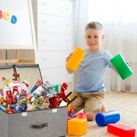 Velika dječja igračka BO Organizator sa dvostrukim flip-top poklopcem - srušive čvrste organizatori