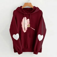 Zip up hoodie y2k za žene - ljubav tisak do 60% popusta