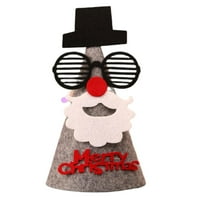 Mini božićni šešir slatki santa claus snjegović ELK ručno rađeni ukras netkana tkanina DIY božićni šešir