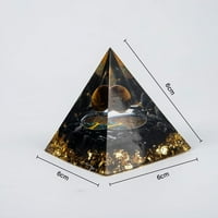 Tiger Eye Crystal sfera i obsidijski kvarcni orgon piramid reiki