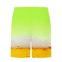 Unleife plus kratke hlače za muškarce, muške neovisnosti Dan prugastih zastava Štorke za ispis elastične pantalone na plaži