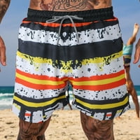Muškarci proljeće i ljeto labavo Ležerne prilike čipke u Up-u plaže Print Outdoor Sports Five hlače