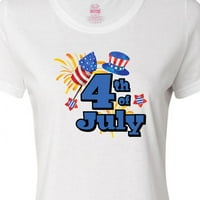 Inktastičnost 4. jula sa zvezdama šeširom i vatrometom Ženska majica