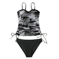 Ocivier Bluouson kupaći kupaći kostimi za žene labave fit cvjetni ispisali su dva kupaća odijela