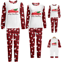 Podudarni obiteljski božićni pidžami Merry Božićnim tiskanim veličinama djece-kućne ljubimce-kućne kućne