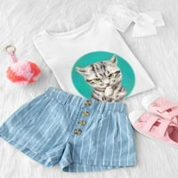 Platna majica Mačja majica Toddler -Kayomi Harai dizajni, mališani