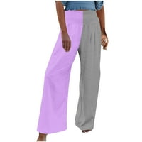 Tawop Womens Capri hlače za ljetne hlače za žene Ljetni modni ženski ljetni casual labav elastični struk