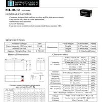 12V 10Ah Currie Ezip 500CD, CD električni skuter baterija - Pack