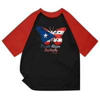 CLLIOS 4. srpnja Košulje za muškarce Patriotska američka zastava Štampajne tines atletski posada TOP