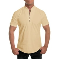 Muška majica Ljeto Čvrsto postolje ovratnik kratki rukav casual labav najosjetljivi top majice za muškarce