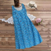 Plave haljine za žene ljetne modne haljine veličine xxl