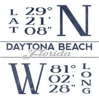 Daytona Beach, Florida, širina i dužina