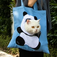 Talus kućna torba Veliki otvaranje Udobno prozračno veliko svemir Canvas Cartoon Panda Oblik PET Cat